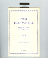 Image for Item Eighty-Three: Brian W. Aldiss: A Bibliography 1954-1972.
