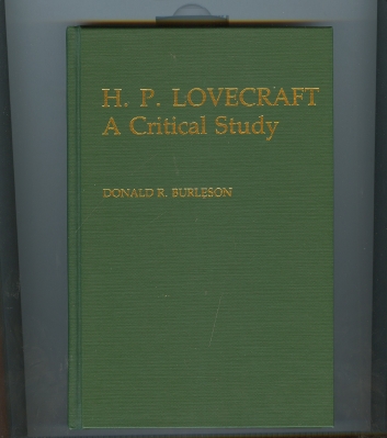 Image for H. P. Lovecraft: A Critical Study.