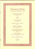 Image for Tartarus Press: A Christmas Miscellany, 2000 (+ Spring 2004 catalogue)..