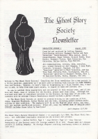 Image for The Ghost Story Society Newsletter: no 1 - no 15 (Hugh Lamb's copies).