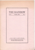 Image for The Rainbow Vol 1 no 1, October 1921.