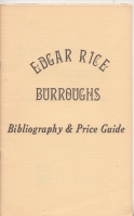 Image for Edgar Rice Burroughs Bibliography and Price Guide.