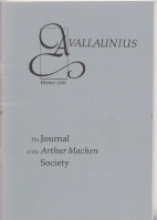 Image for Avallaunius: The Journal Of The Arthur Machen Society no 6.