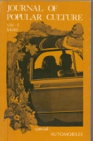 Image for Journal Of Popular Culture vol 8 no 1.