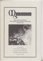Image for Machenalia: The Newsletter of The Friends of Arthur Machen Spring 2010.