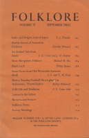 Image for Folklore vol 71, September 1960.