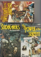 The Seedbearers (and) The Power of the Serpent (and) The Twilight of the Serpent (each inscribed to Hugh Lamb). Image for The Seedbearers (and) The Power of the Serpent (and) The Twilight of the Serpent (each inscribed to Hugh Lamb).