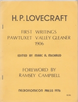 Image for First Writings Pawtuxet Valley Gleaner 1906 (limited/numbered).