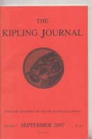 Image for The Kipling Journal vol 81 no 323.