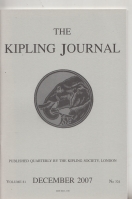 Image for The Kipling Journal vol 81 no 324.