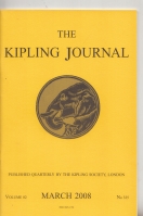 Image for The Kipling Journal vol 81 no 325.