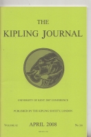 Image for The Kipling Journal vol 82 no 326.