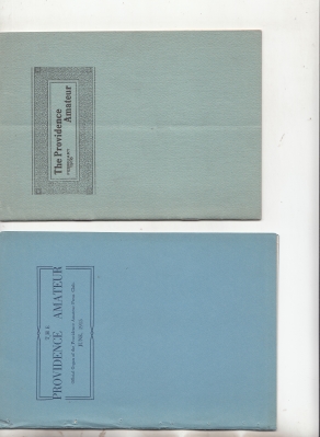 Image for The Providence Amateur no 1, June 1915 (and) the Providence Amateur no 2, February 1916 [all published].