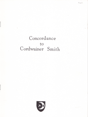 Image for Concordance To Cordwainer Smith