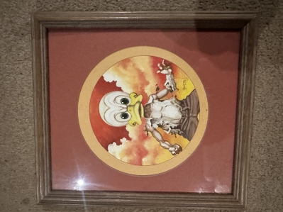 Duck parody of Indiana Jones [original art].